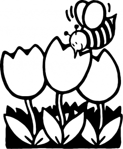 84+ Spring Clipart Black And White | ClipartLook