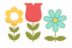 Spring Flowers Clip Art Clip Art Spring Clipart - Cute Spring Flower ...