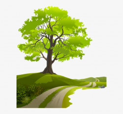 Tree Clipart, Spring Tree, Nature Vector, Page Borders, - Clip Art ...