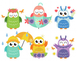 Spring clip art owl - 15 clip arts for free download on EEN