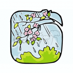Cartoon spring rain clipart. Royalty-free clipart # 152625