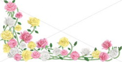 Realistic Spring Flower Spray Corner | Flower Borders - Clip ...