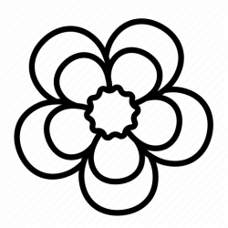 \'Outline Spring Flowers\' by Xinh Studio