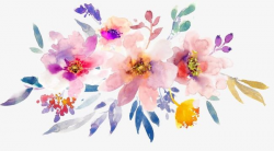 Hand-painted Watercolor Spring Flowers PNG, Clipart ...