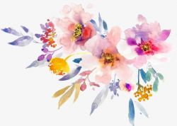 Hand-painted Watercolor Spring Flowers PNG, Clipart ...