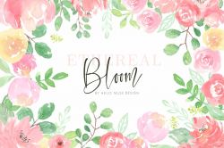 Spring Flowers Watercolor Clip Art ~ Illustrations ...