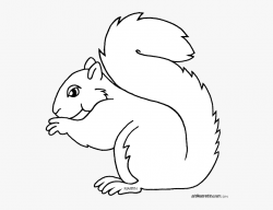 Clipart Squirrel Black And White - Outline Squirrel Clipart ...