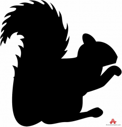 Squirrel black and white squirrels animals clipart gallery ...