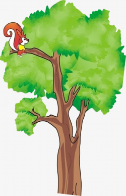 Trees, Green, Squirrel PNG Image And Cli #195055 - PNG ...