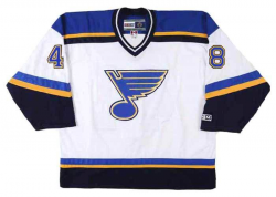 SCOTT YOUNG St. Louis Blues 1999 CCM Throwback Home NHL Hockey Jersey