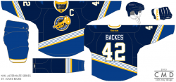 St. Louis Blues concept jersey - I love the trumpet logo ...