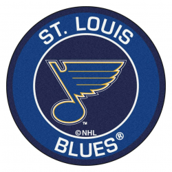 FANMATS NHL St. Louis Blues Blue 2 ft. x 2 ft. Round Area Rug