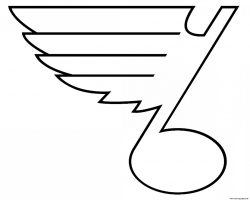 St Louis Blues NHL Logo Coloring Pages Printable