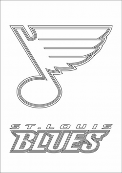 St. Louis Blues logo coloring page | Free Printable Coloring ...