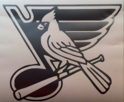 ST. LOUIS CARDINALS, BLUES multi team logo decal #3M #Modern ...