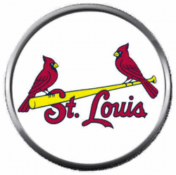 Amazon.com: 2 St Louis Cardinals On Bat MLB Baseball Logo ...