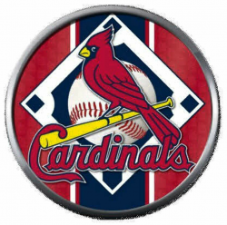 Bird On Baseball Field MLB St Louis Cardinals Logo 18MM - 20MM Snap Jewelry  Charm