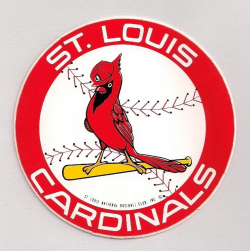 Vintage St Louis Cardinals Team Logo MLB Baseball Decal Sticker