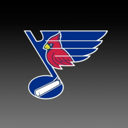 St Louis Blues with Cardinal logo, SVG Files, Hockey Clipart ...