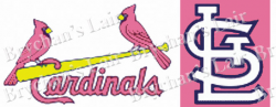 Saint Louis Cardinals PINK Grosgrain Ribbon