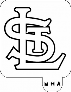 ST. LOUIS CARDINALS LOGO - MR. HAIR ART STENCIL