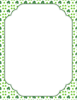 St. Patrick\'s Day Border 5 | Library Use Clip Art | St patricks day ...