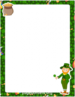 St. Patrick\'s Day Border: Clip Art, Page Border, and Vector Graphics