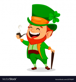 Saint patrick day cartoon character leprechaun