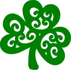 Not Lucky I\'m Blessed Demask shamrock four leaf Clover SVG Vector ...