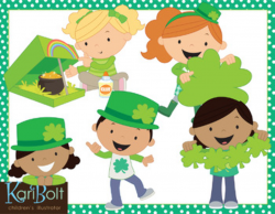 St Patrick\'s Day Kids Clip Art