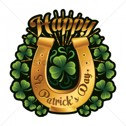 Happy st patricks day label Vector Image - 1991575 ...