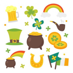 St Patricks Day Clipart Set - Download Free Vectors, Clipart ...