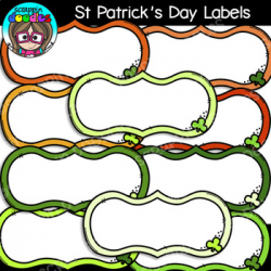 St Patrick\'s Day Labels {Scrappin Doodles Clipart}