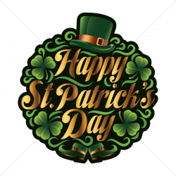 Happy st patricks day label Vector Image - 1990246 ...