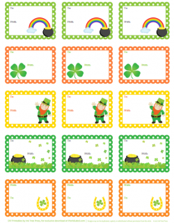 St Patrick\'s Day Labels and Stickers | Free printable labels ...