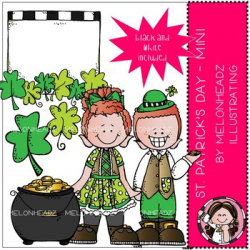 St. Patrick\'s Day 2 clip art - Mini - Melonheadz Clipart