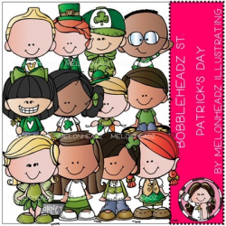 St. Patrick\'s Day clip art - Bobbleheadz- by Melonheadz