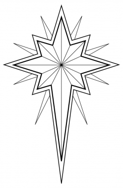 Christmas Star Clip Art Black and White | Christmas star ...