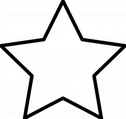 Black and White Star Coloring Pages - Clip Art Bay