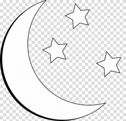 Star Moon Black and white , MOON AND STAR transparent ...