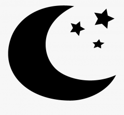 Moon And Stars Clipart Black And White - Moon And Stars ...