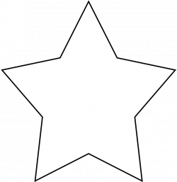 5 Point Star Clipart Black And White Uploaded By The ...