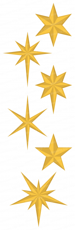 Christmas stars clipart, gold star clipart, star elements, star ...