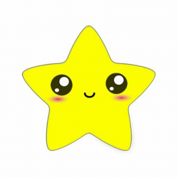 Kawaii Happy Star | Stars | Kawaii, Cute stickers, Etsy