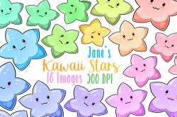 Kawaii Stars Clipart