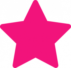 Pink Star Clip Art at Clker.com - vector clip art online, royalty ...