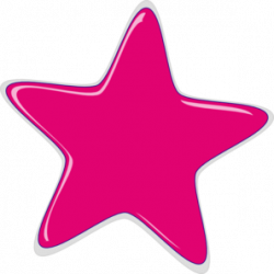 Pink Star Clip Art at Clker.com - vector clip art online, royalty ...