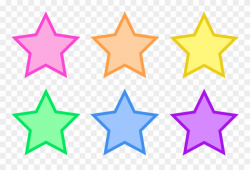 Pin Star Outline Clip Art - Free Printable Colored Stars - Png ...