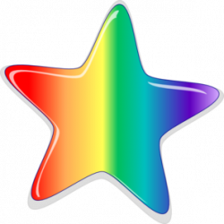 Rainbow star clip art at clker vector clip art - Clipartix