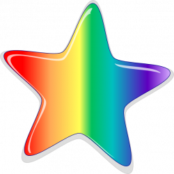 Rainbow Star Clip Art at Clker.com - vector clip art online, royalty ...